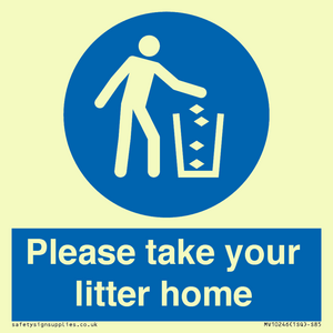 Please take your litter home